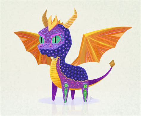The making of drawing picture the eye of the tiger for the tigers td drawing contest, explained step by. Spyro Alebrije by Air-Pirate-Bunny on DeviantArt