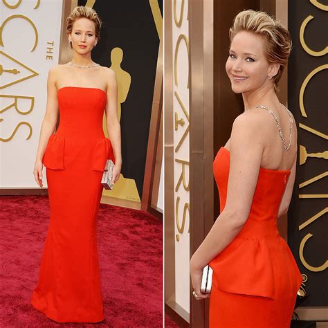 Jennifer Lawrence Dior Dress At Oscars 2014 Popsugar Fashion