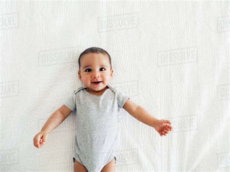 Baby Boy 2 5 Months Portrait On White Stock Photo Dissolve