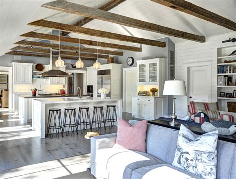 Small open floor plans homes from small home floor plans open. Ranch Cottage with Transitional Coastal Interiors - Home ...