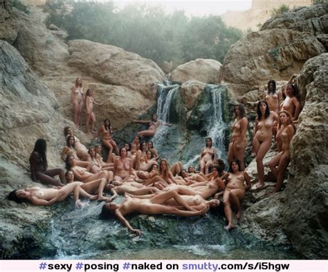 sexy posing naked group