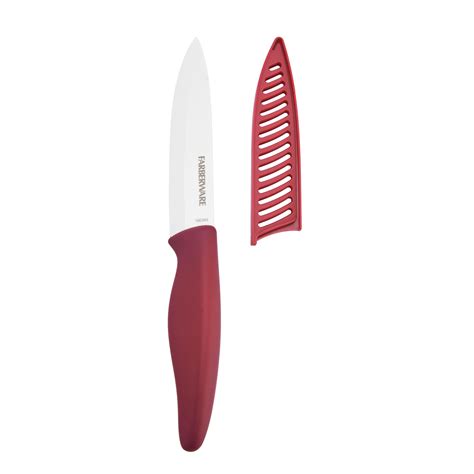 Farberware Colourworks 5 Inch Ceramic Utility Knife With Blade Cover
