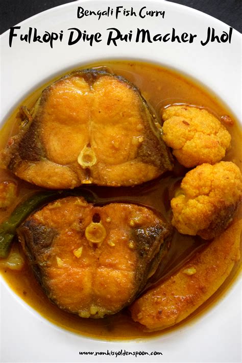 Fulkopi Diye Rui Macher Jhol Bengali Fish Curry Winter Recipe