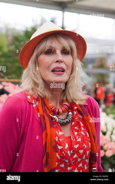 Actress Joanna Lumley At Chelsea Flower Show Stock Photo Alamy