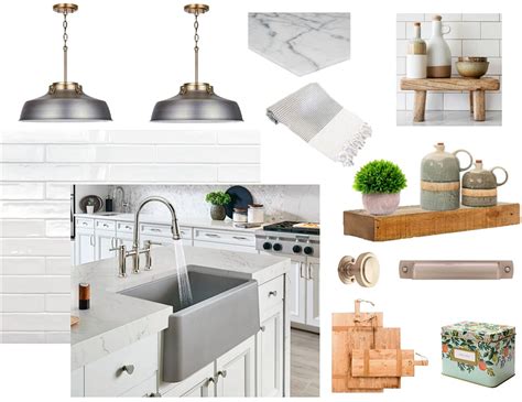Mood board is a creative collage of ideas & concepts in the form of images, text, and samples of home decor objects, composed by the mood board creator. Kitchen Mood Board With Blanco Concrete Gray Sink - House ...