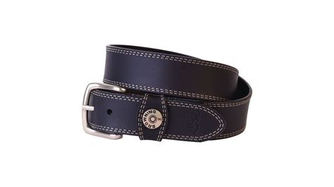 Browning Leather Belt 40 Black Wshotshell Head On Loop Free