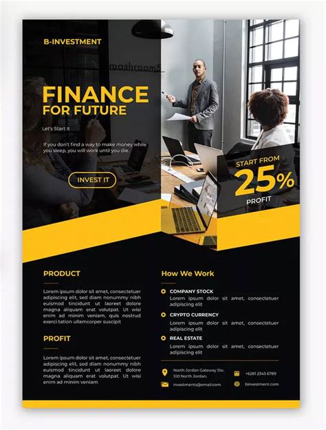 Finance Flyer Template Ai Eps Psd Business Design Flyer Design