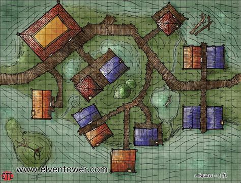 Map 56 Swamp Town Rpg Maps Pinterest Rpg Fantasy Map And