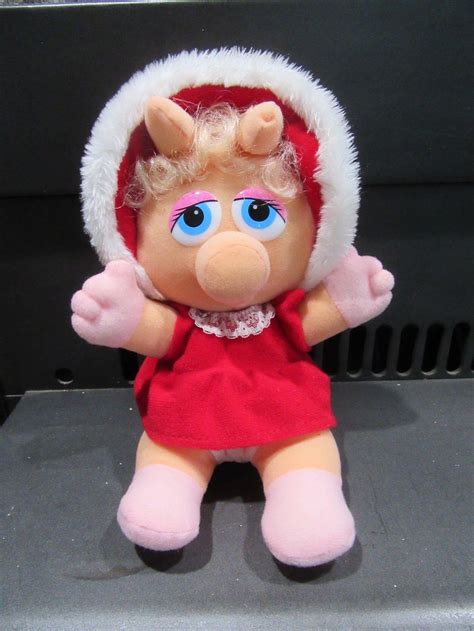 Muppet Babies Christmas Miss Piggy Plush Jim Henson Etsy Uk