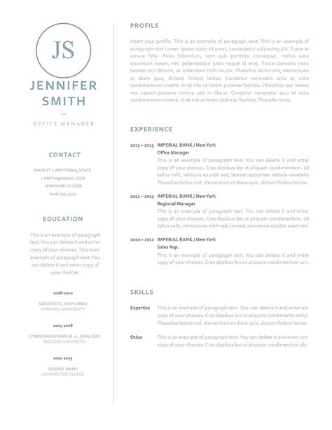 How to correctly outline your cv content the layout and presentation of your cv is a critical part of writing a perfect cv which will result in getting into interviews. Classic Resume Template 120040 - Resumeway