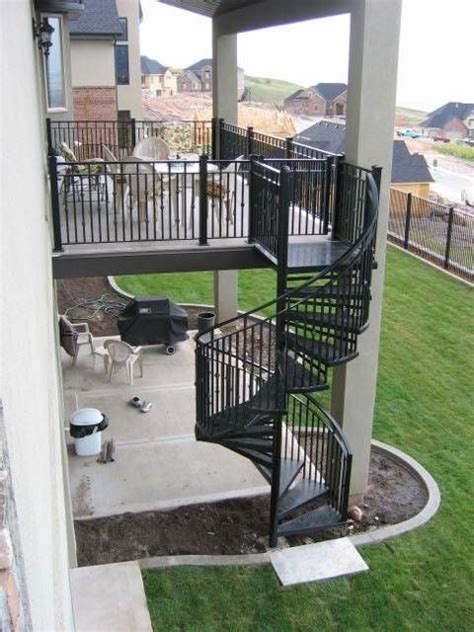 Spiral Staircase Thru A Second Floor Porch Deck Yahoo Image Search