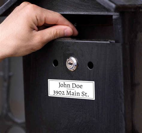 Small Label Mailbox Decals Tenstickers