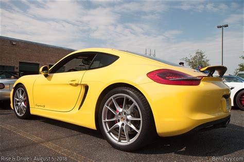Yellow Porsche Cayman S