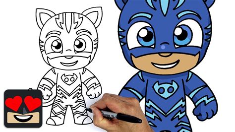 How To Draw Catboy Pj Masks Youtube