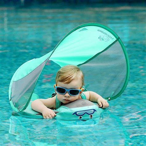 Baby floats with sunshades and canopies, where they can fully rest their entire body without sunburn, is what we'd recommend for your little ones. Shop Mambo Baby Float with UV Canopy - Waterproof Safety ...