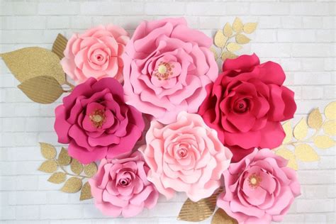 How To Make Large Paper Flowers By Hand Or With A Cricut Sweet Red Poppy