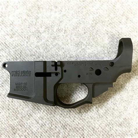 MSF Billet Ar15 Stripped Lower Receiver FFL ITEM Mid State Firearms