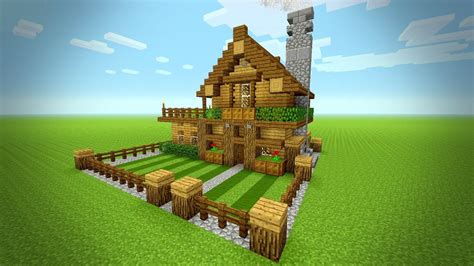 It's easy to build and designed for one or two players. Minecraft: How To Build A Small Survival House Tutorial (Rustic house ) ... | Minecraft houses ...