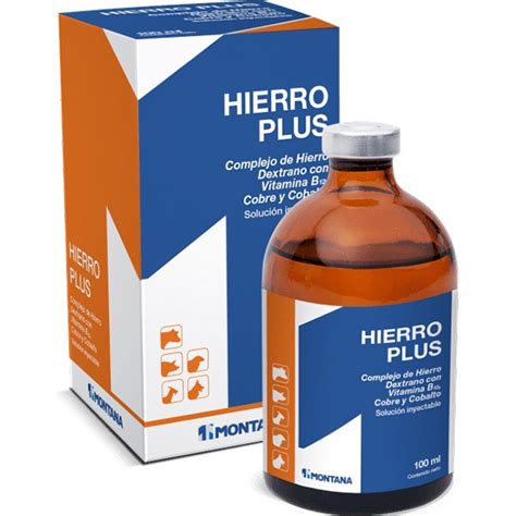 Hierro Plus 50ml Complejo De Hierro Dextrano Vitamina B12 Cobre Y