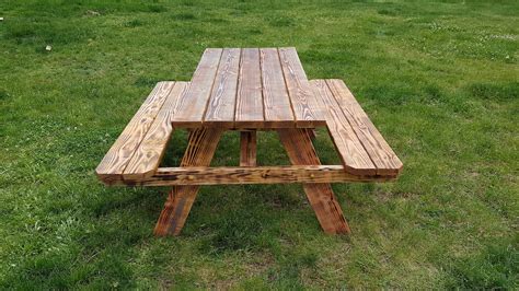 Beautiful 10 Foot Rustic Picnic Table Plans Diy Download Now Etsy