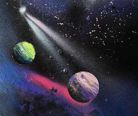 Paint A Galaxy In 30 Minutes Spray Paint Artwork Space Painting