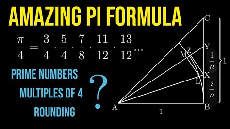 Amazing Pi Formula Prime Numbers And Multiples Of 4 Youtube