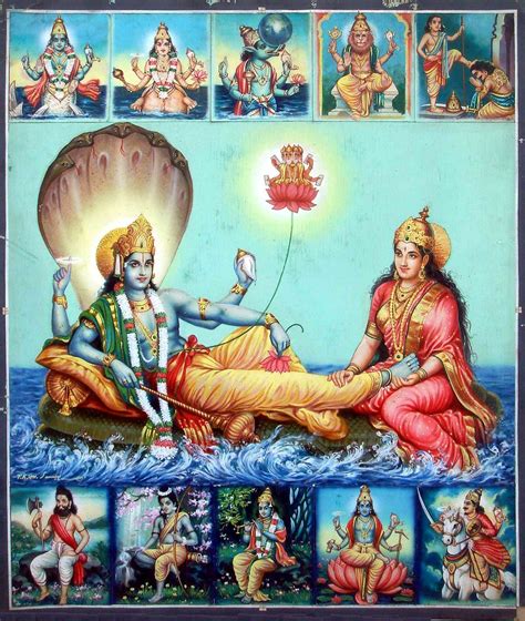 Hindu Cosmos Dashavatar Pkm Swamy One Original Calendar Hindu