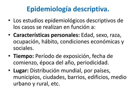 Uma Das Principais Características Observadas Na Epidemiologia Descritiva