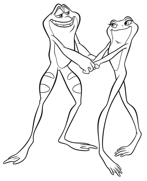 Princess And The Frog Coloring Pages To Download And Print For Free