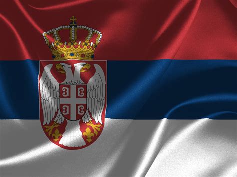Flag of serbia flagge serbian flag. Serbien Flagge 014 - Hintergrundbild