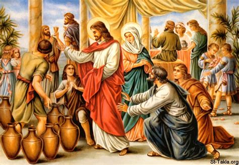 Image Miracle Of Jesus In The Wedding At Cana صورة معجزة السيد المسيح