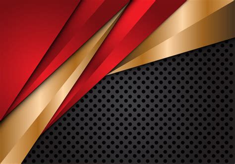 Red Black And Gold Background