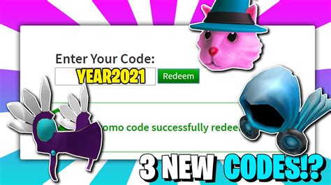 January 2021 3 Code All New Promo Codes In Roblox January