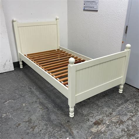 Twin Size Pottery Barn Catalina Square Bed Frame Chairish