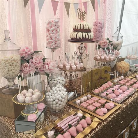 Pink Dessert Tables Dessert Buffet Wedding Candy Wedding Bar