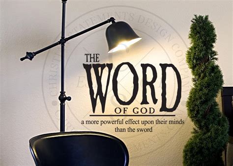 The Word Of God Is Powerful Vinyl Wall Statement Vinyl Ins032