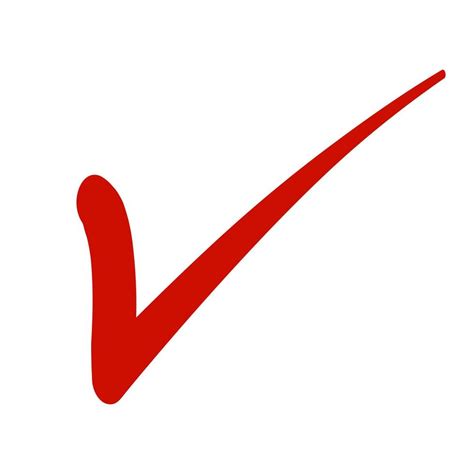 Check Mark And Cross Mark Icon Tick Symbol In Red Color Vector