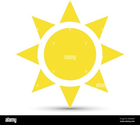 Sun Vector On White Background Stock Vector Image And Art Alamy
