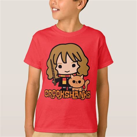 Cartoon Hermione And Crookshanks T Shirt Kids Unisex Size Youth Xs