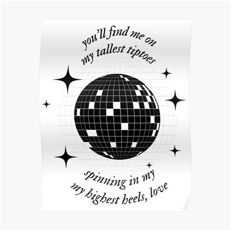 Mirrorball Lyrics 2 Taylor Swift Folklore Album Poster For Sale By