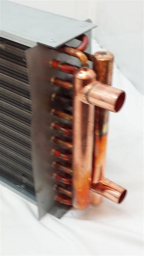X Water To Air Heat Exchanger Copper Ports With Install Kit The Log Boiler