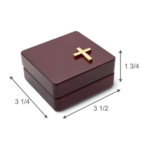 Personalized Inspirational Wooden Baptism Rosary Box