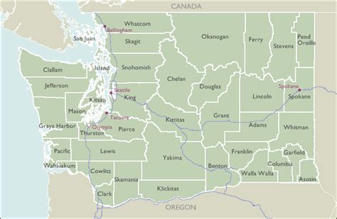 County Zip Code Maps Of Washington Deliverymaps
