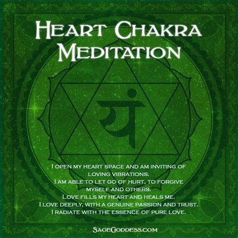 Heart Chakra Heart Chakra Meditation Chakra Affirmations Chakra Mantra