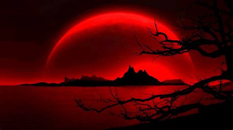 Red Moon Wallpaper 75 Images