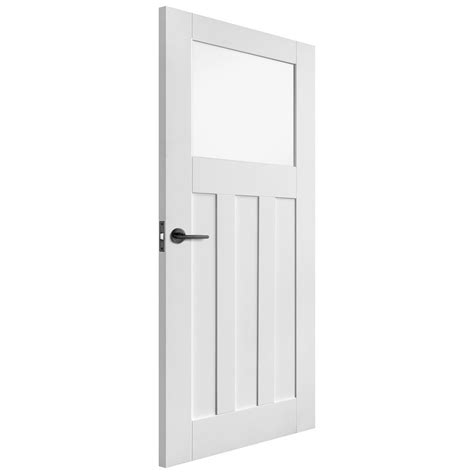 Liberty Doors Internal White Primed Dx 1l Clear Glass Door At Leader Doors
