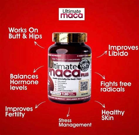 Ultimate Maca Mg For Bigger Butt And Hips Capsules Dannie Beauty