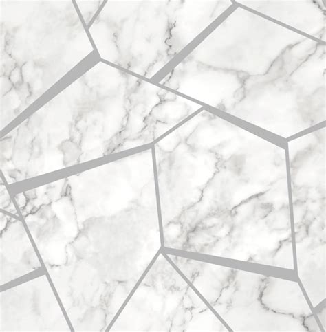 Fine Decor Fractal Metallic Marble Silver Wallpaper Fd42263 Intu Diy
