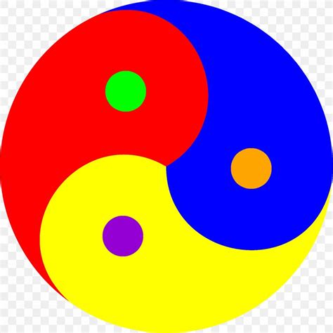 Yellow Yin And Yang Color Theory Secondary Color Png 2000x2000px