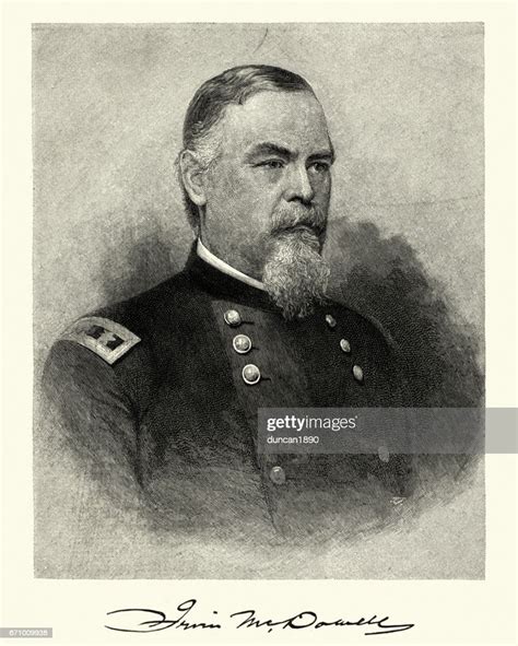 Portrait Of General Irvin Mcdowell High Res Vector Graphic Getty Images